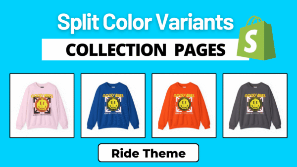 Ride Theme - Show Color Variant As Separate Product In Collection Page | Shopify Code
