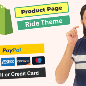 How to integrate PayPal Smart Buttons on Shopify Ride Theme Product Page | Boost Sales 100%