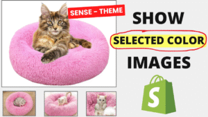 Display Selected Color Images – SENSE Theme