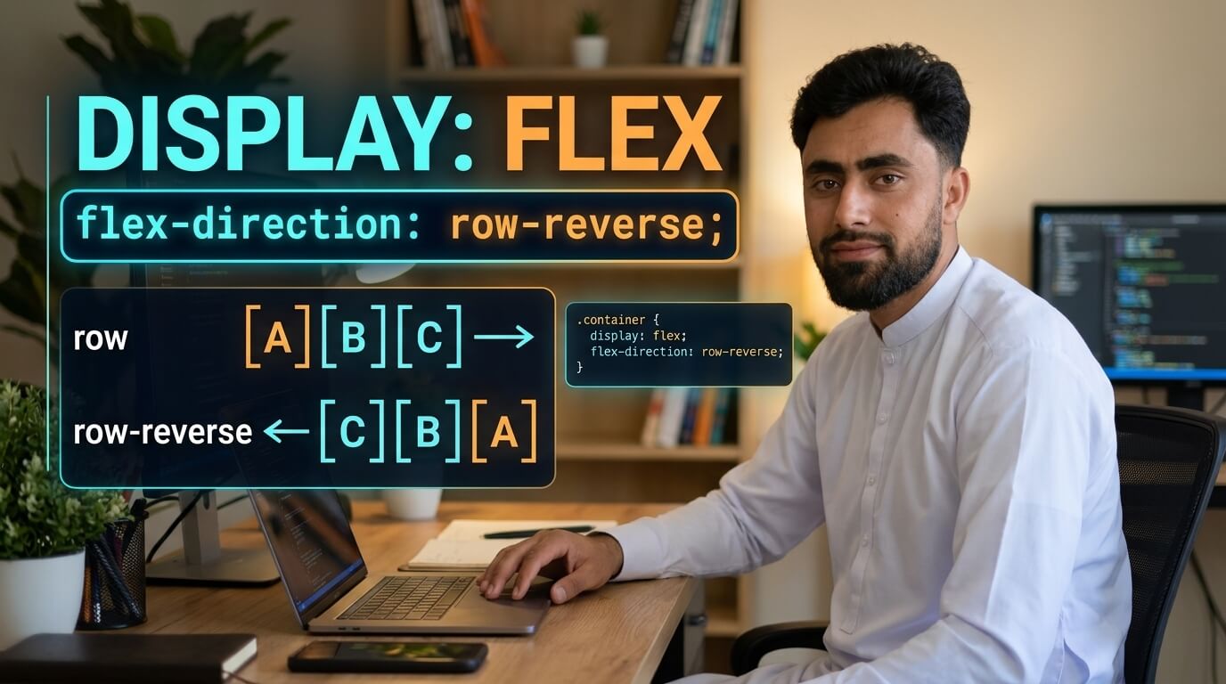 Read more about the article Display Flex Direction Row Reverse in CSS