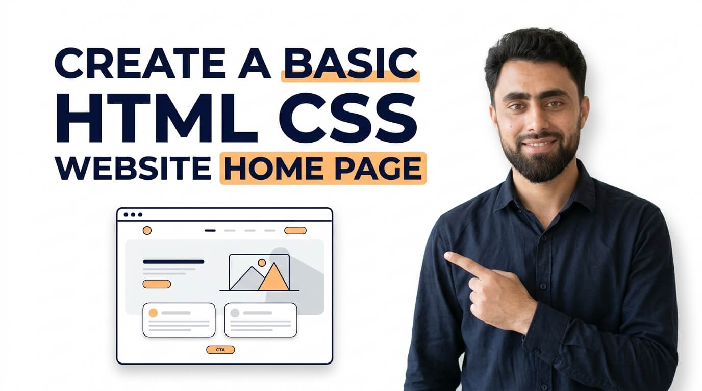 Read more about the article Create a Basic HTML CSS Website Home Page