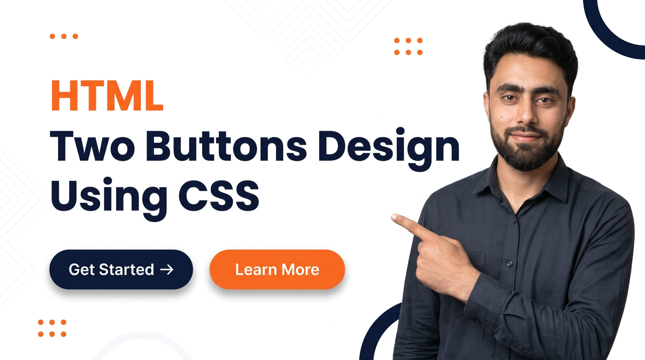 Read more about the article HTML Two Buttons Design using CSS