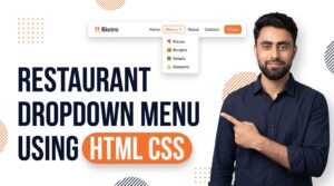 Read more about the article Resturant Dropdown Menu using HTML CSS